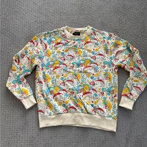 Colorful Patterned Women's Crew Neck Sweater